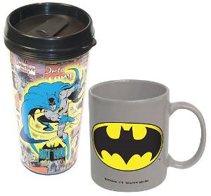 Batman Ceramic & Travel Mug Set